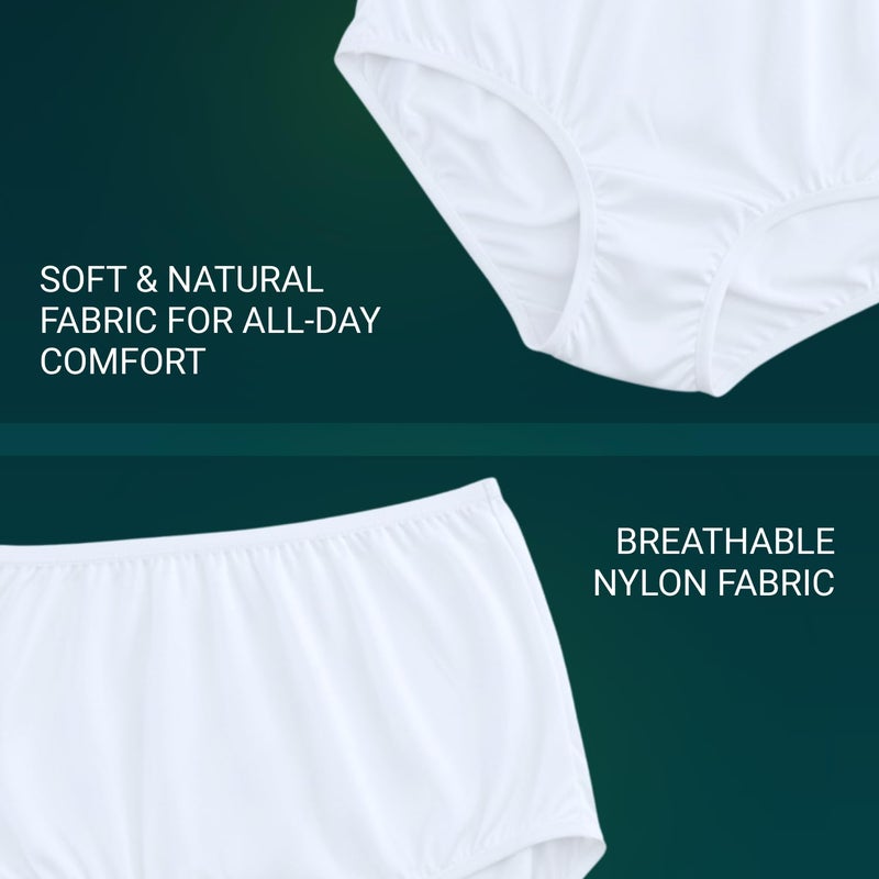 Vanity Fair Women's Perfectly Yours Ravissant Tailored Full Brief Panties, Nylon Underwear, 3 Pack, BCP Multi, Size 10 - Image 3